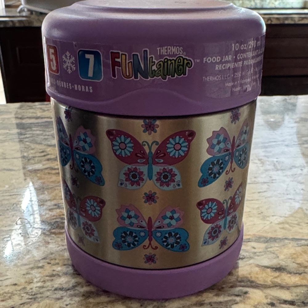New PBK butterfly thermos lilac.